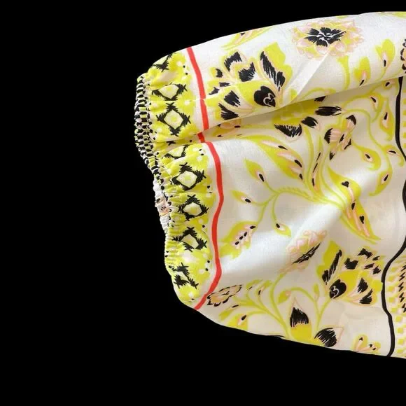 Vantarsi Floral Tunic Blouse V-neck Long Sleeve SZ/S - Picture 6 of 10